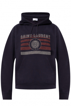 Saint Laurent Hoodie with logo | Men's Clothing | IetpShops